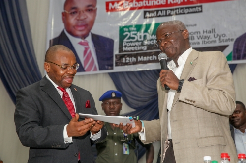 Fashola, Udom, others attend 25th Power Sector Operators meeting in Uyo