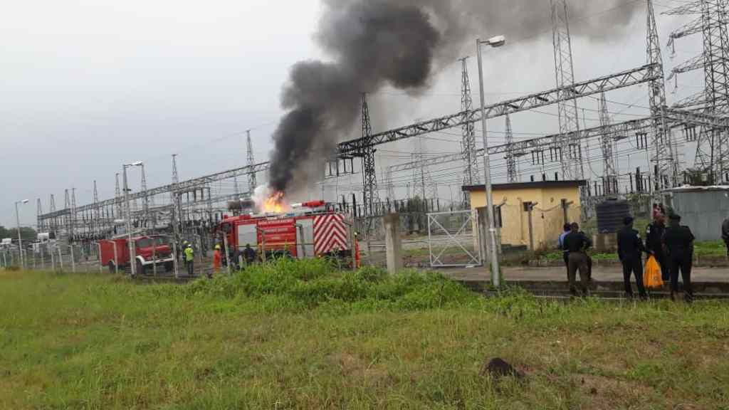Fire guts power sub-station in Port Harcourt