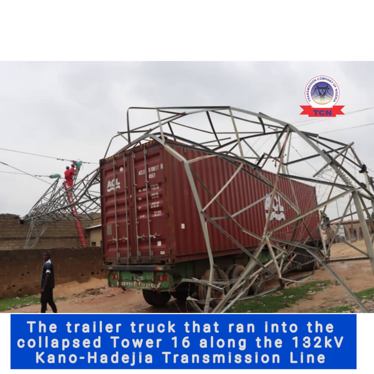 Power outage in Hadejia, Gumel, Gagarawa, others as trailer truck hits Tower T16 in Kano