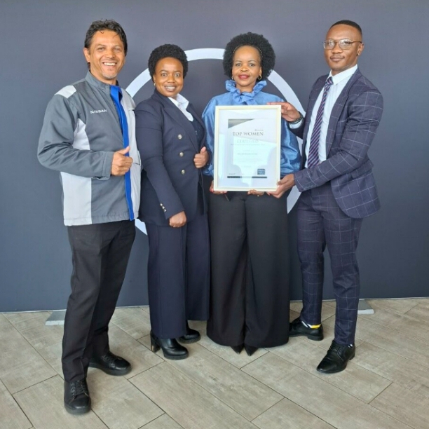 Nissan South Africa honoured by Standard Bank Top Women Awards for advancing gender equality