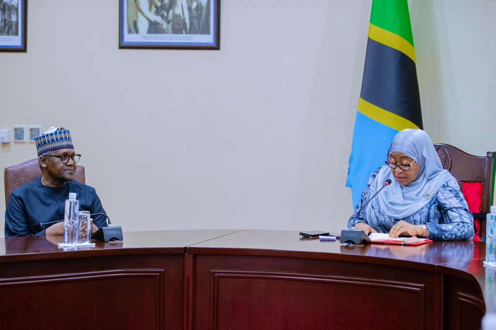 Tanzania’s President Samia Hassan, Dangote hold strategic talks on industrialisation, energy infrastructure