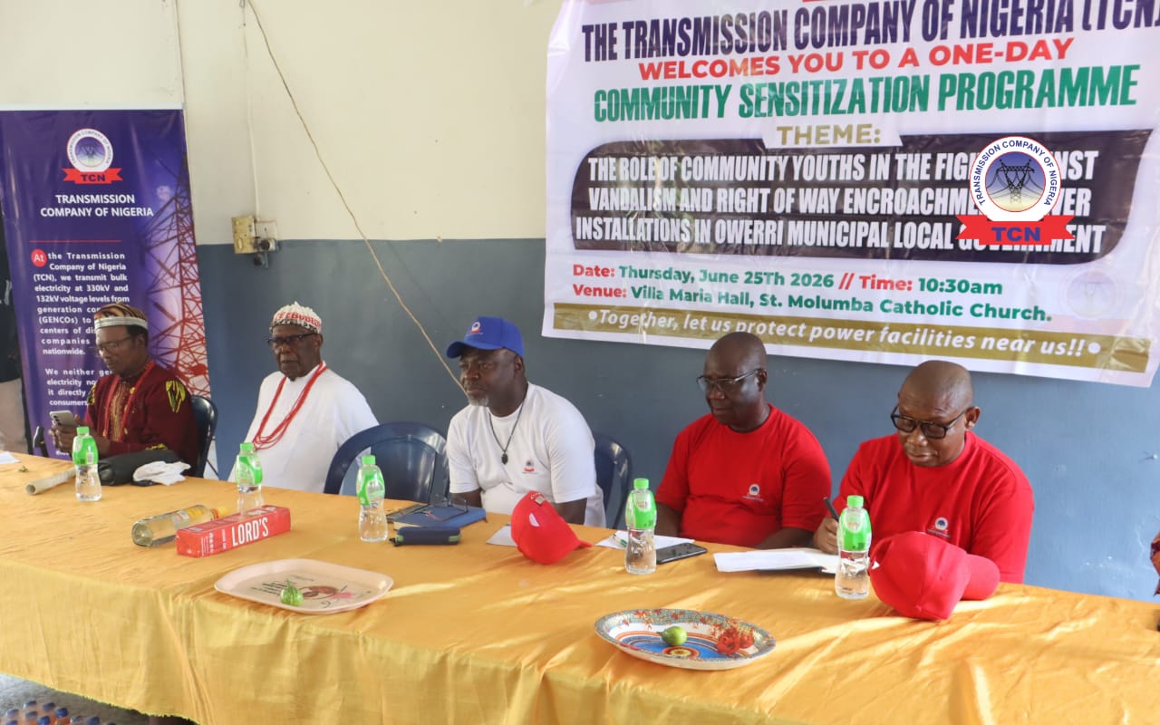 TCN sensitises Imo communities on transmission line safety, Right-of-Way rules