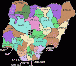 Map of Nigeria 