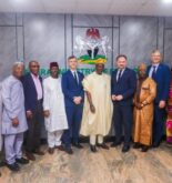 The Minister of State for Environment, Dr Iziaq Salako, the Danish Minister of Development Cooperation and Global Climate Change Policy, Dan Jorgenson, and other stakeholders at a high-level meeting between Nigeria and Denmark on green partnership in Abuja on Monday