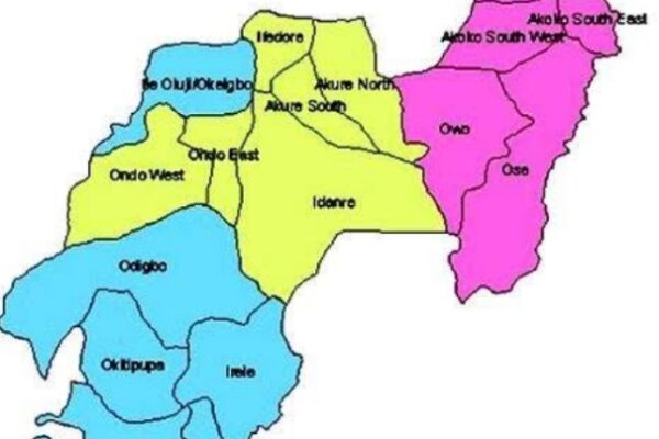 Map of Ondo State
